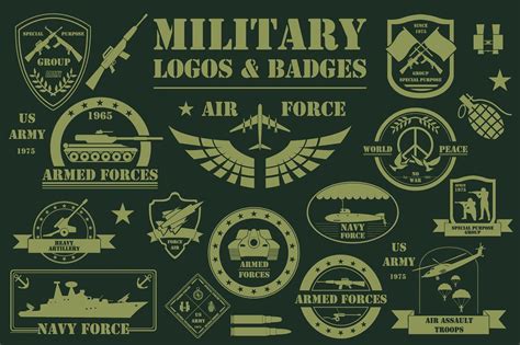 Military template, logos | Military graphics, Military logo, Military pattern