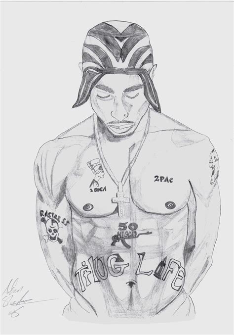 Tupac Shakur Sketch By Aidan8500 On Deviantart