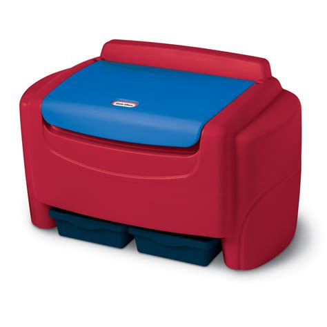 Little Tikes Sort N Store Kids Toy Storage Chest Red And Blue