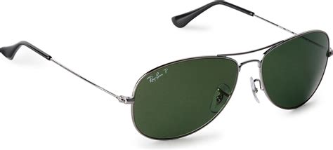 Ray Ban Aviator Sunglasses In Green For Men Gunmetal Lyst