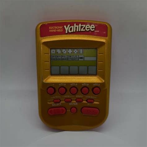 Yahtzee 2002 Hasbro Gold Edition Handheld Electronic Pocket Gameのebay公認