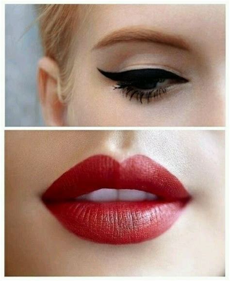 Pin Up Make Up Red Lipstick Cat Eye Always Beautiful
