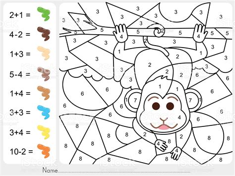 Kostenlose übungen zum ausdrucken für die vorschule/schuleingangsphase. Paint color by numbers - Worksheet for education | Malen ...