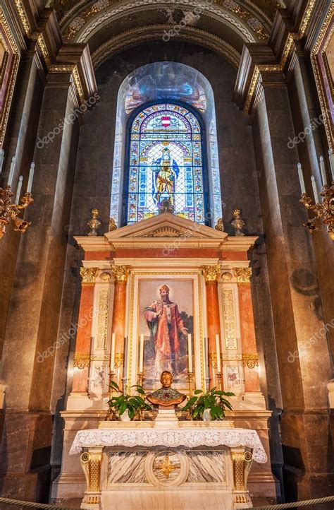 Interior Of The Roman Catholic Church St Stephens Basilica Budapest