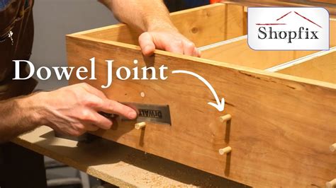 How To Join Wood Together With Dowels Woodworking Dowel Joint Youtube