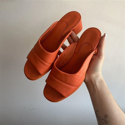 Camper Womens Orange Sandals Depop