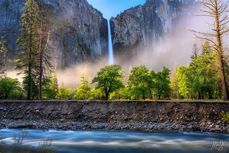 Beautiful Bridalveil Falls Yosemite National Park California