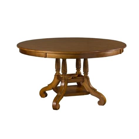 Hillsdale Wilshire Round Casual Dining Table In Pine Finish 4507dtbrnd