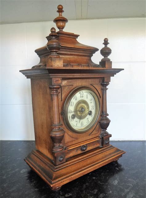 Antiques Atlas German Hac Walnut Mantle Clock Pd011a779