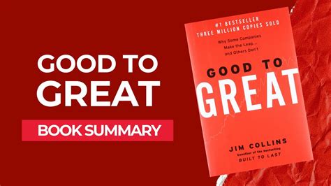 Good To Great By Jim Collins Book Summary Youtube