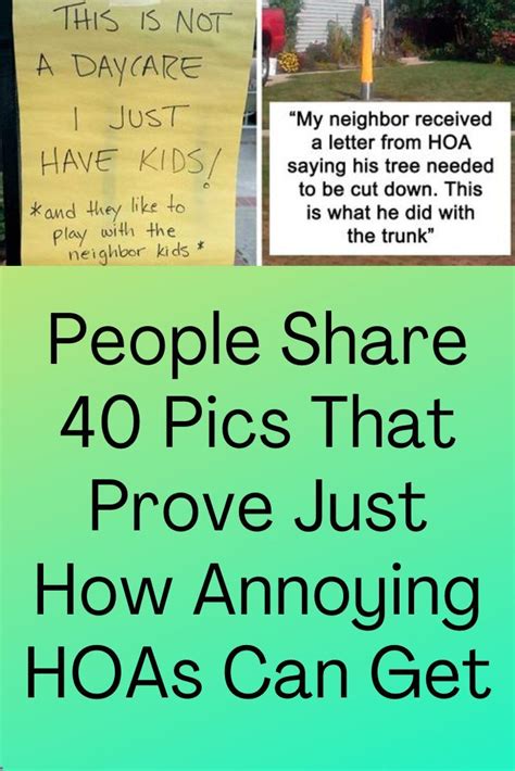 People Share Pics That Prove Just How Annoying Hoas Can Get Artofit