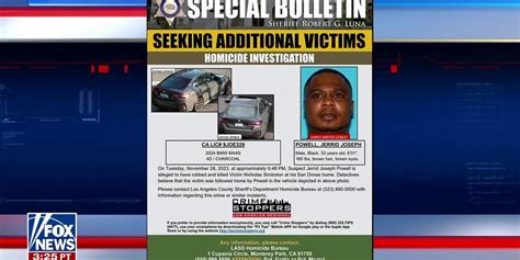 Lapd Urges The Public To Come Forward With Information About Additional Victims In Serial Killer