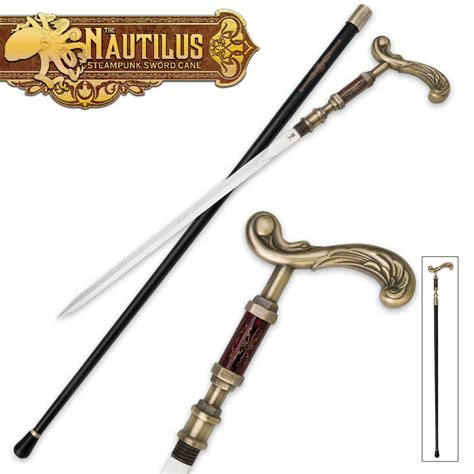 The Nautilus Steampunk Sword Cane Kennesaw Cutlery