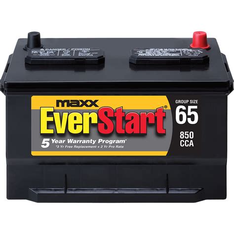 Everstart Maxx Lead Acid Automotive Battery Group 65n