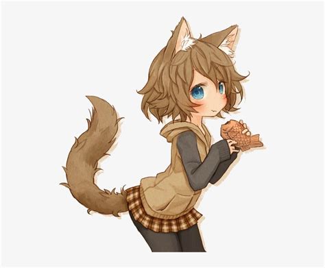 Anime Persocom Guy Cute Dog Girl Anime Free Transparent Png