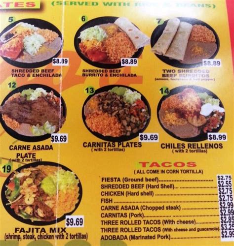 Mexico is closer than you think. Menu of Pancho's Mexican Food in Springfield, MO 65807