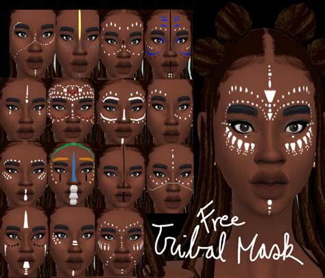 Tribal Mask Pt3 Glorianasims4 On Patreon Sims 4 Mods Clothes