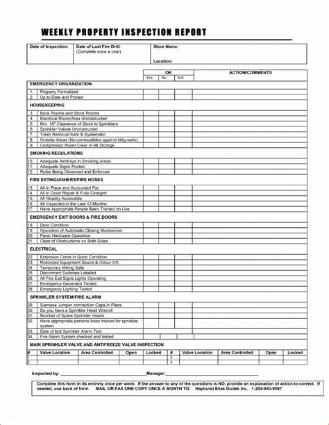 Home Inspection Report Template In Excel All Business Templates