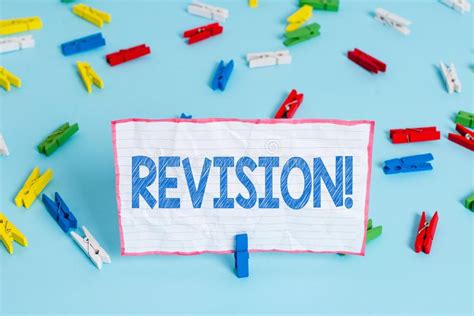 Conceptual Hand Writing Showing Revision Business Photo Text Action Of