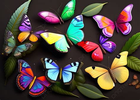 Excellent Collection Of Colorful Butterflies Ai Artwork Butterflies Ai