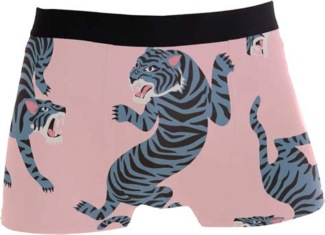 Cute Tigers Mens Boxer Briefs Soft Personalized Underwear With Covered