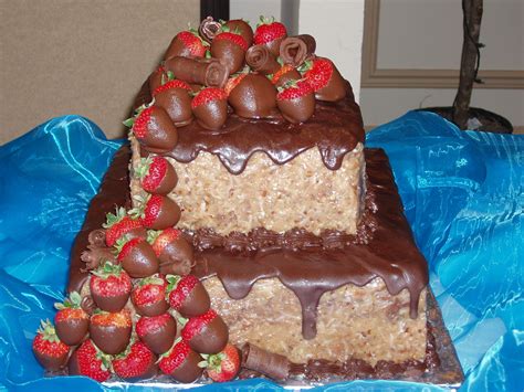Contrary to popular belief, german chocolate cake is not actually german. german chocolate | Dessert buffet wedding, Chocolate ...
