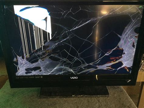 Broken Tv Screen Time To Think About Repair The Screen Or Replace It
