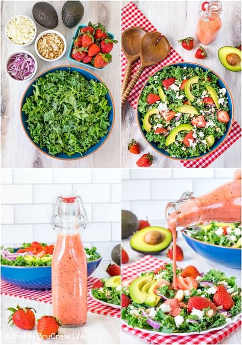 Strawberry Avocado Kale Salad Inside Brucrew Life