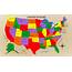 US Map Puzzle With State Capitals