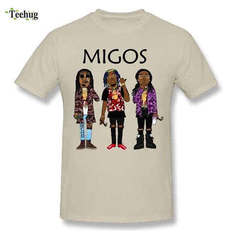 2018 New Arrival Man Migos T Shirt Popular Hip Hop Streetwear Soft T