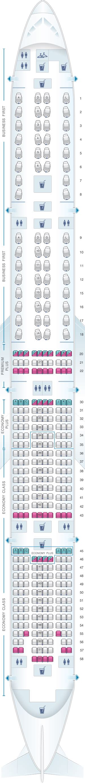 Seat Map United Airlines Boeing B777 300er Seatmaestro