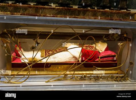 The Body Of Pope John Xxiii In Its Tomb St Peters Basilica Vatican