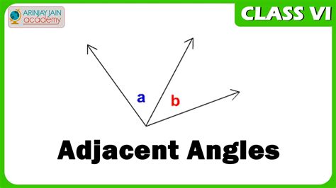 Class Vi Online Maths For Cbse Icse Ncert Adjacent Angles Youtube