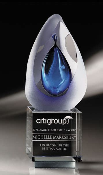 Aeroscape Hand Blown Glass Art Award