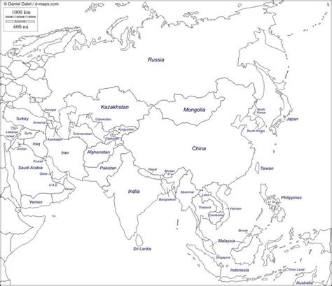 Mapa Mudo De Asia Para Imprimir Educacion Pinterest Mapas Images