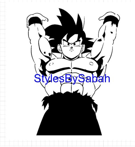 Goku DBZ Anime SVG Etsy