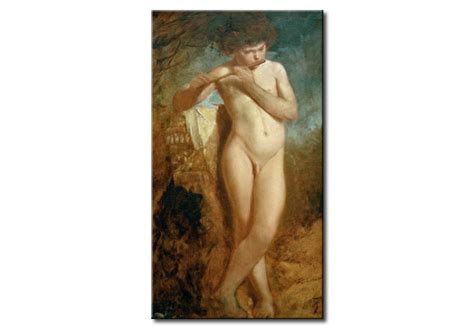 Réplica de pintura Naked babe playing the flute Anselm Feuerbach Pintores famosos