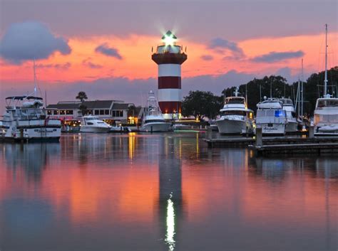 The harbour town lighthouse in sea pines on hilton head island, sc, includes a museum, a shop, 104 steps to the top, and is a premier local wedding venue. Hilton Head Island | Harbour town, Places to travel