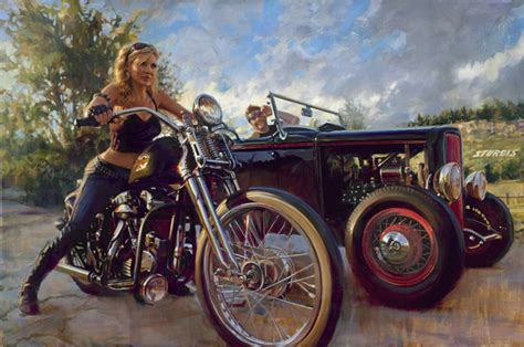 Motoblogn David Uhl Fine Art Master And Official Harley Davidson Motorcycle Artist Gallery 2