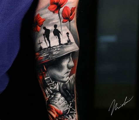 Army Piece Tattoo By Michael Cloutier Post 26983