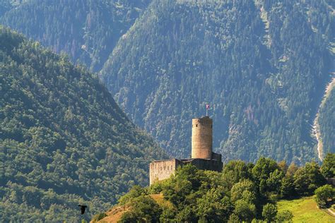 Landscape With La Batiaz Castle Photograph By Tamboly Photodesign Pixels