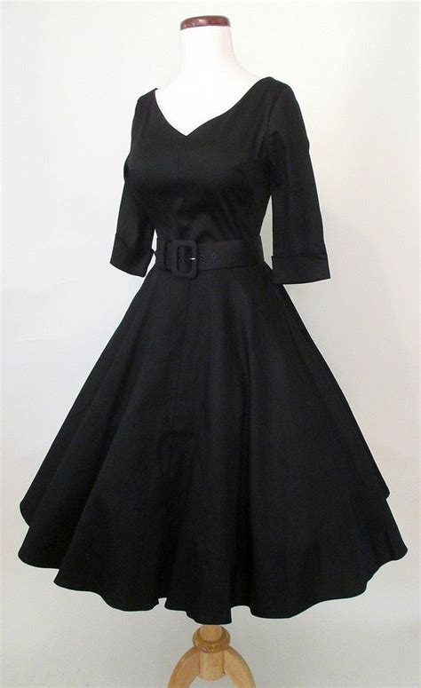 Classic 1950s Black Dress Dresses 1950s Black Dress Black Dress
