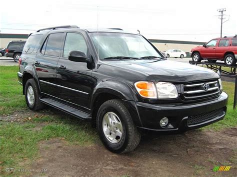 2002 Black Toyota Sequoia Limited 38077292 Car Color