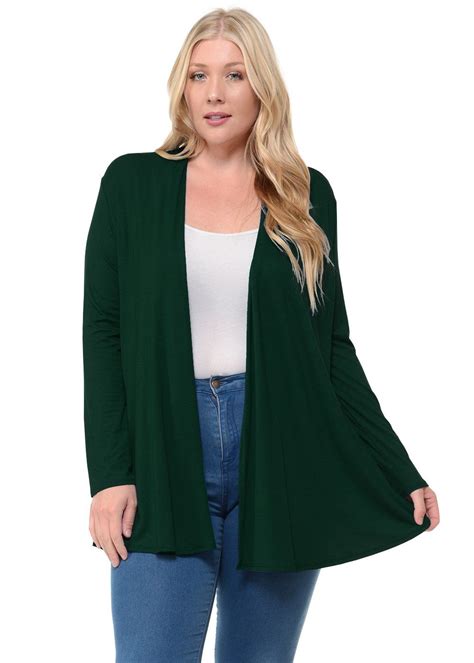 Long Sleeve Jersey Cardigan Plus With Images Plus Size Cardigans