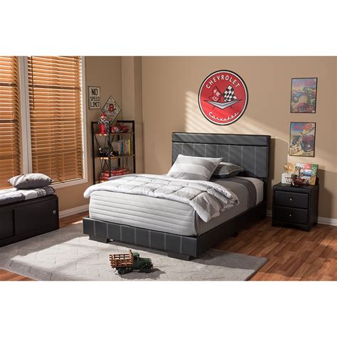 Buy black leather beds & mattresses and get the best deals at the lowest prices on ebay! Solo Faux Leather Full Platform Bed - Black | DCG Stores