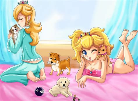 Princess Peach Rosalina And Chain Chomp Mario And More Drawn By