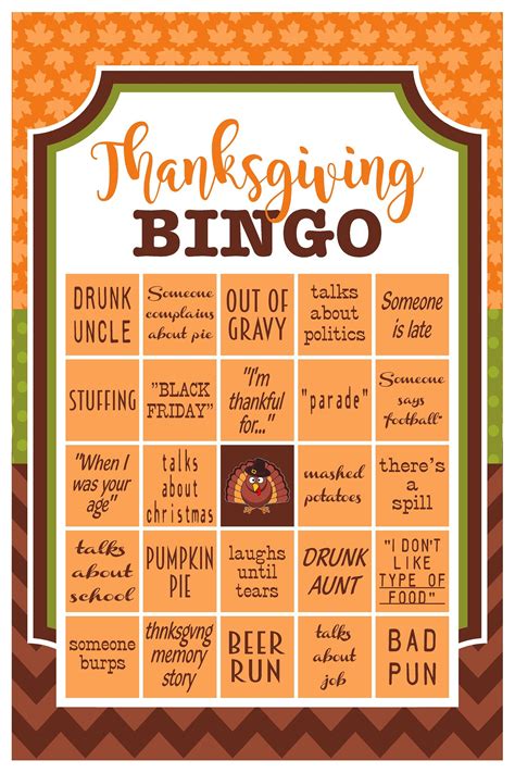 Thanksgiving Bingo Etsy Thanksgiving Bingo Thanksgiving Fun Bingo
