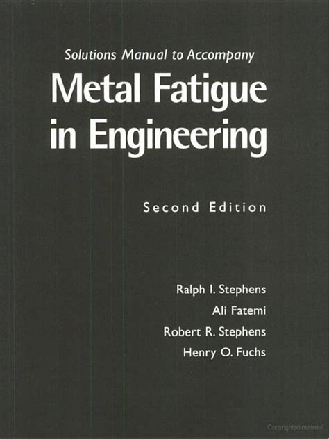 pdf metal fatigue in engineering solutions manual by stephens dokumen tips