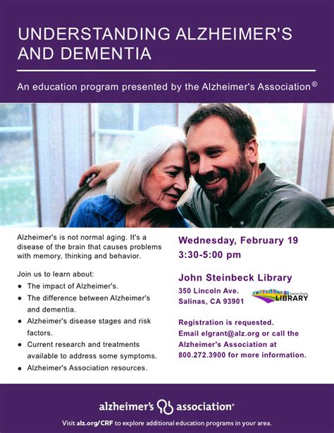 JSL Understanding Alzheimer S And Dementia Workshop Salinas Public