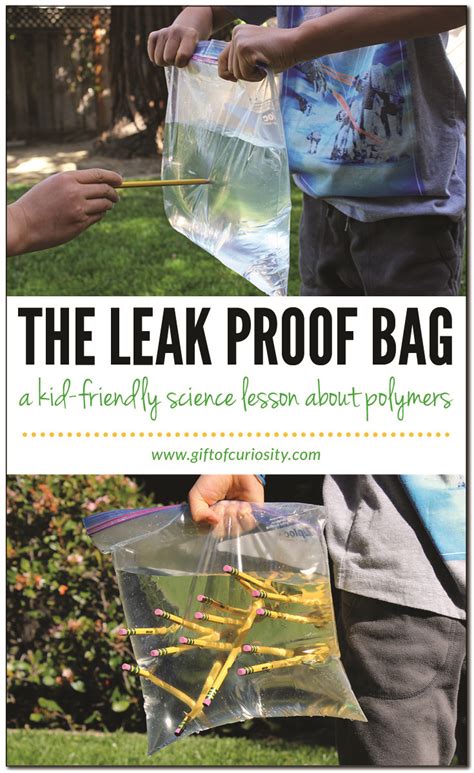 The Leak Proof Bag A Kid Friendly Science Lesson About Polymers T